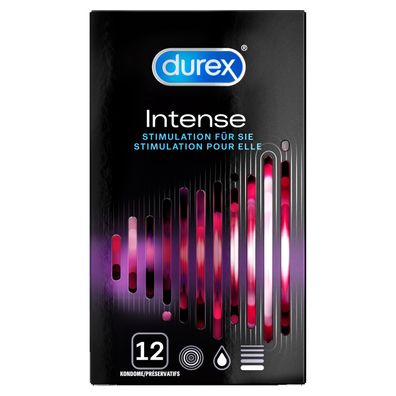 Durex Intense Orgasmic Kondome Präservative Verhütung Empfängnisschutz 12 Stück