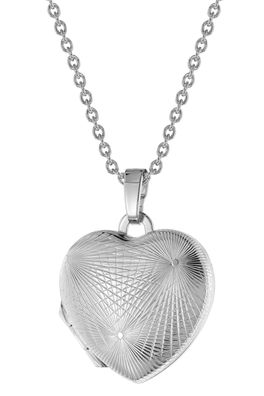 trendor Schmuck Damen-Halskette mit Herz-Medaillon Silber 925 75752