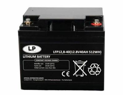 LFP12.8-40 Lithium LiFePo4 12.8V/40Ah E-Mobil Boot Solar 5,75kg >2000 Zyklen