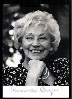 Annemarie Renger ( + 2008) AK Original Signiert + 9814 KR