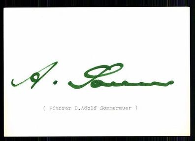 Adolf Sommerauer ( + 1995) TOP Original Signiert + 9829