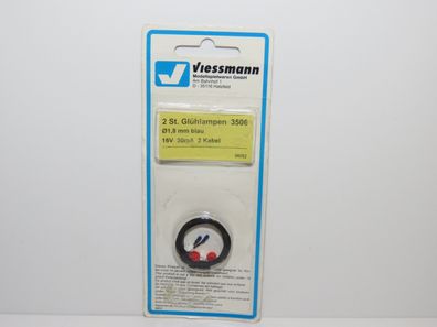 Viessmann 3506 - 2 Glühlampen 1,8 mm blau - Originalverpackung