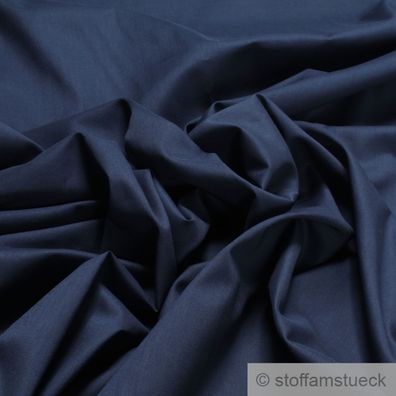Stoff Baumwolle Batist dunkelblau leicht luftig transparent