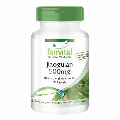 Jiaogulan 500mg 4:1 Extrakt 90 Kapseln Saponine - fairvital
