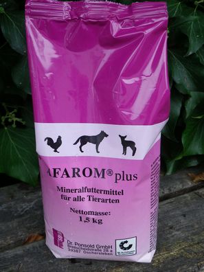 AFAROM® plus Mineralfuttermittel Futterergänzer für alle Tiere 1,5 kg