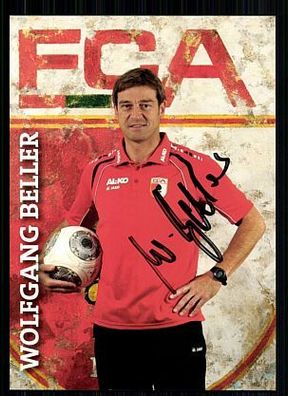 Wolfgang Beller FC Augsburg 2013-14 Autogrammkarte + A 59593