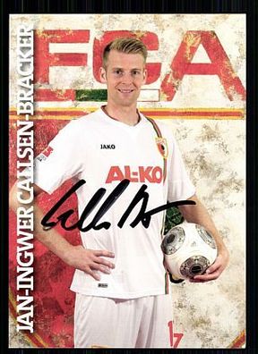 Jan-Ingwer Callsen-Bracker FC Augsburg 2013-14 Autogrammkarte + A 59611
