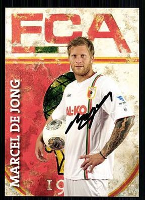 Marcel de Jong FC Augsburg 2013-14 Autogrammkarte + A 59612