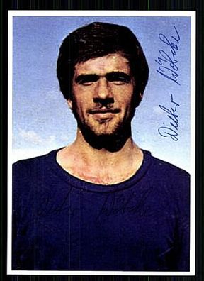 Dieter Wöbcke Hamburger SV 70er Jahre Autogrammkarte Original Signiert