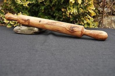 Nudelholz Teigrolle aus Olivenholz ca. 35cm & Ø 3 cm