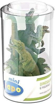 Papo 33018 Spielfiguren-Set Mini PLUS Dinosaurier Set 1 Kunststoffbehälter 6 Stk