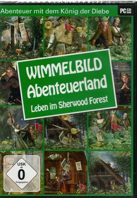 Wimmelbild: Abenteuerland - Leben im Sherwood Forest (PC, 2011, DVD-Box) NEU
