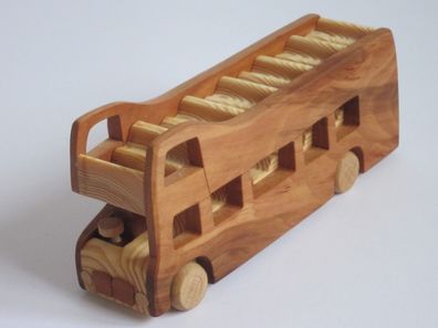 Londoner Bus London Bus Doppeldecker Modellbus Auto Modellauto NEU Holz Handarbeit