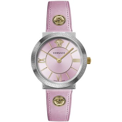 Versace Damen Uhr Armbanduhr Glamour Lady VEVE00219 Leder