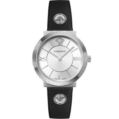 Versace Damen Uhr Armbanduhr Glamour Lady VEVE00119 Leder