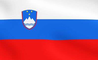 Flagge Slowenien (90x150cm) Fahne Flag Slovenia mit Metallösen Polyester