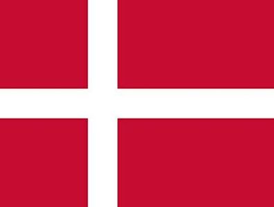 Flagge Dänemark (90x150cm) Fahne Flag Denmark mit Metallösen Polyester rot weiß
