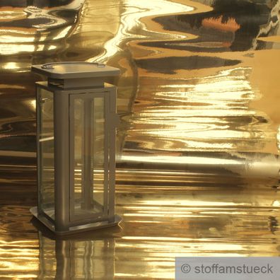 Stoff Lackleder gold stark glänzend Spiegel schmal kratzfest Kunstleder