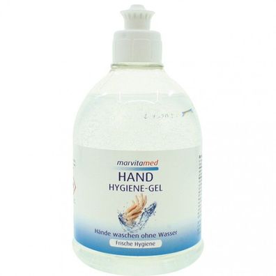 Marvita med Hand Hygiene Gel 500ml Push-Pull Verschluss