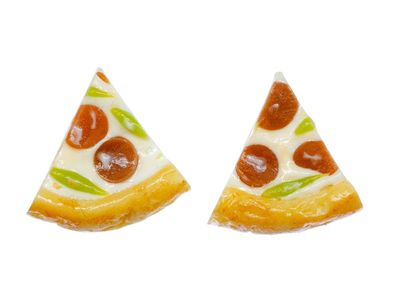 Pizza Stück Ohrstecker Miniblings Stecker Ohrringe Fast Food Amerika USA Essen