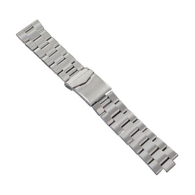 Ingersoll Ersatzband für Uhren Edelstahl Glieder Faltschließe Silber 22 mm