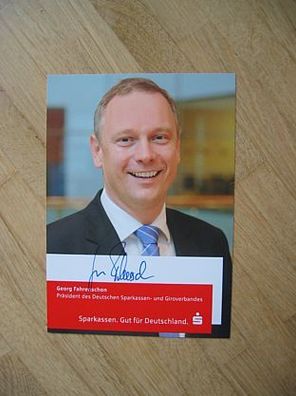 Präsident Sparkassen und Giroverband Georg Fahrenschon - handsigniertes Autogramm!!!