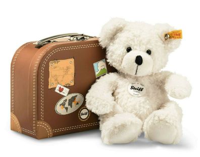 STEIFF® 111464 - Teddybär Lotte mit Koffer weiß