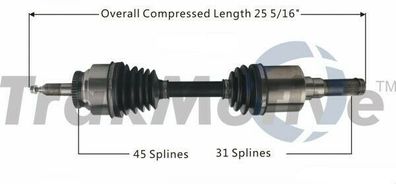 Antriebswelle Vorn Links Ford F-150 F150 Bj. 2015-18 FL3Z3A427A FL3Z-3A427-A