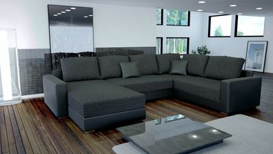 Couch Garnitur Ecksofa Sofagarnitur Sofa STY. 3 U Wohnlandschaft Schlaffunktion
