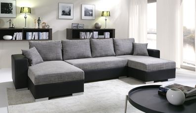 Sofa Couchgarnitur Couch Sofagarnitur U 4112200/6 Wohnlandschaft Schlaffunktion