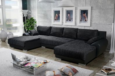 LEON 3 Sofa Couchgarnitur Couch Sofagarnitur U Wohnlandschaft Schlaffunktion