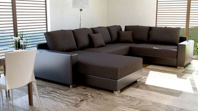 Couchgarnitur Polsteecke Sofagarnitur Sofa STY 30U Wohnlandschaft Schlaffunktion