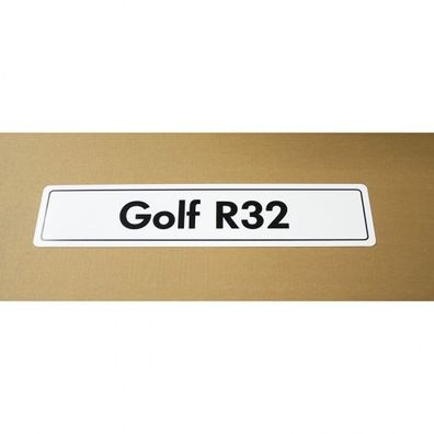 Original VW Kennzeichenschild Golf R32 Nummernschild Kennzeichen Typenschild