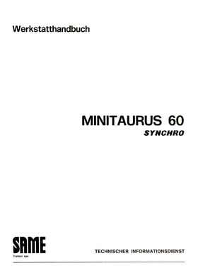 Reparaturanleitung Werkstatthandbuch Same Minitaurus 60 synchro