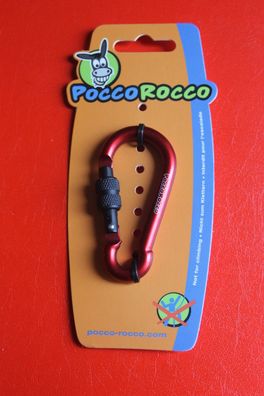 Schlüsselanhänger Pocco Rocco Carabiner "Pear-Biner Lock"; 7x70mm