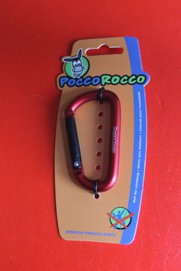Schlüsselanhänger Pocco Rocco "D-Carabiner"; 8x80 mm
