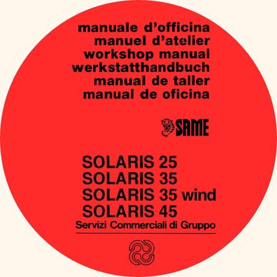 Werkstatthandbuch Same Solaris 25,35,35 wind 45