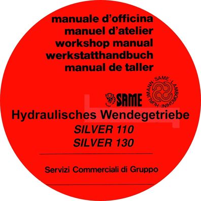 Werkstatthandbuch SAME Silver 110 Silver 130 Hydraulisches Wendegetriebe
