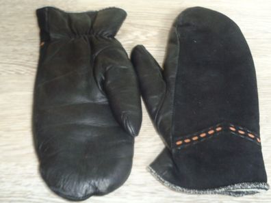 Handschuhe für Damen , Fausthandschuhe Lammfell gefüttert