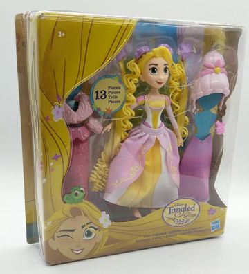 Disney Tangled Rapunzels Styling Kollektion Puppe mit 13 Teilen Hasbro B-Ware