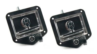 T-Riegelverschluss Edelstahl m. Schlüssel - Gleichschließend - 2 Stück 20 - 35 mm
