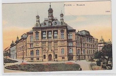 62266 Ak Pilsen in Böhmen Museum um 1905