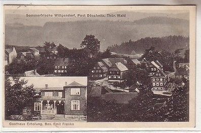 61378 Ak Sommerfrische Wittgendorf Thür. Wald, Gasthaus Erholung 1930