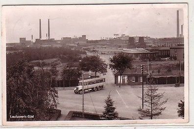 61393 Ak Lautawerk Süd Totalansicht mit Autobus 1939