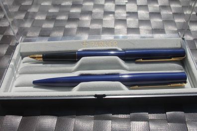 Schreibset; 2teilig, Parker Schreibset; blau, in OVP