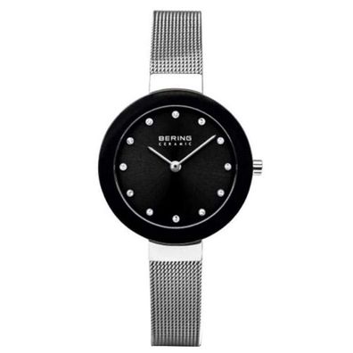 Bering Damen Uhr Armbanduhr Slim Ceramic - 11429-002 Meshband