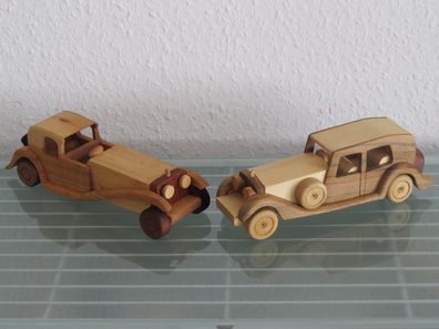 Oldtimer Cabrio Limousine UNIKAT Holzauto Modellauto Auto NEU Holz Handarbeit