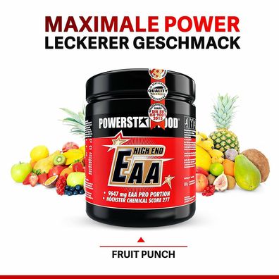 EAA HIGH END - Essentielle Aminosäuren EAA Pulver - 500g Powerstar Food