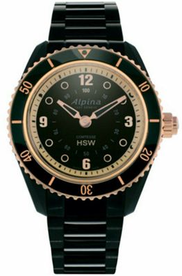 Alpina Comtesse Horological Damen Smartwatch - Schwarz / Rosegold - Swiss Made