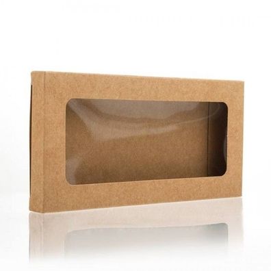Pappschachtel mit Fenster 7.0 x 2.1 x 10.3 cm Schachtel Box Karton